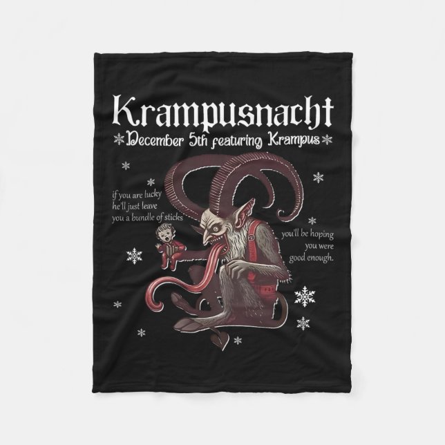 Cobertor De Velo Krampusnacht Natal Monster Krampus Lover Festi (Frente)
