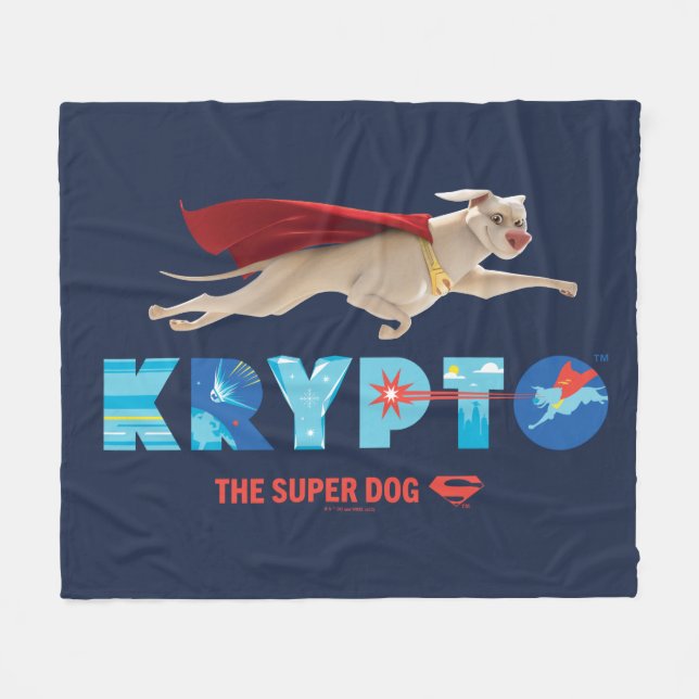 Cobertor De Velo Krypto O Super Cão (Frente (Horizontal))