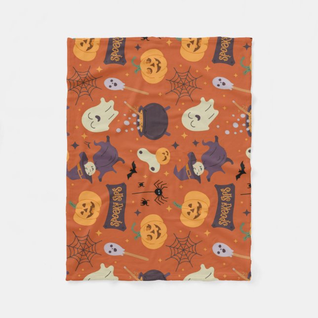 Cobertor De Velo Kuschelige Baby-Fleecedecke – Halloween Design💕 (Frente)