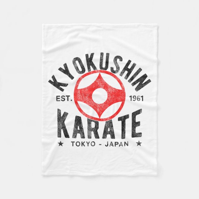 Cobertor De Velo Kyokushin Karate Do Martial Arts Japan Tokyo Vinta (Frente)