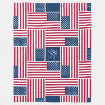 L Monograma Bandeira Americana Patriótica American