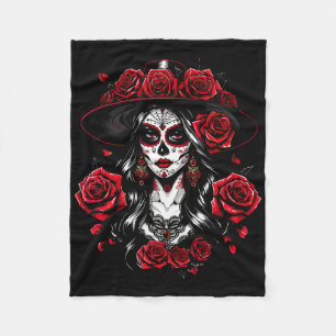 Cobertor De Velo La Catrina Women Dia De Los Muertos Latina Cinco D