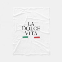 La Dolce Vita Itália Fleece Blanket