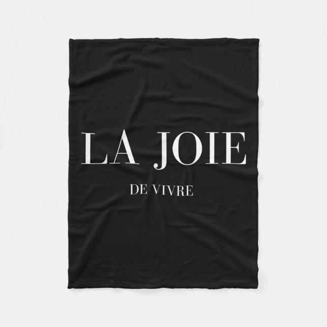 Cobertor De Velo La Joie De Vivre A Alegria Da Vida (Frente)