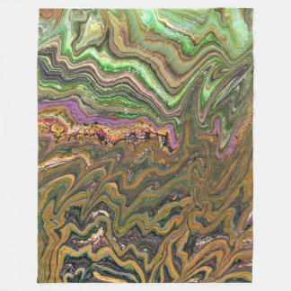 Cobertor De Velo La Strada 1, Dourada Abstrato verde selvagem