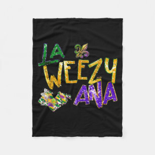 Cobertor De Velo La weezy ana contas do carnaval de mardi gras em N