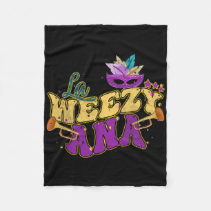 Cobertor De Velo La Weezy Ana Groovy Mardi Gras Louisiana Homens Mu