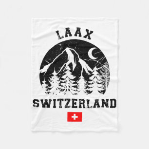 Cobertor De Velo Laax Suiça Ski Resort Alps Alpino Skiing Swi