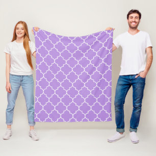 Cobertor De Velo Lábio Roxo, Quatrefoil, Trellis Marroquina