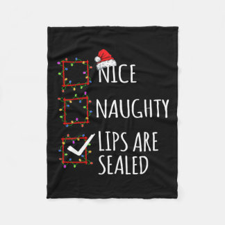 Cobertor De Velo Lábios Bons São Papais noeis Da Lista De Natal Fec