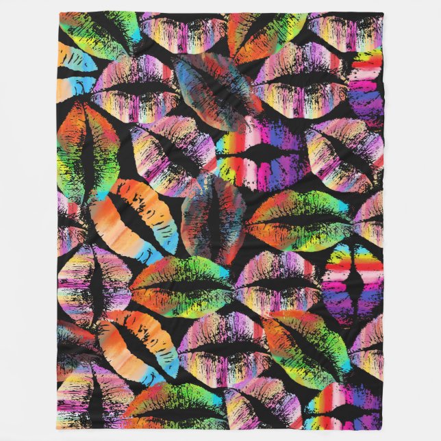 Cobertor De Velo Lábios na moda nº 15 (Frente)