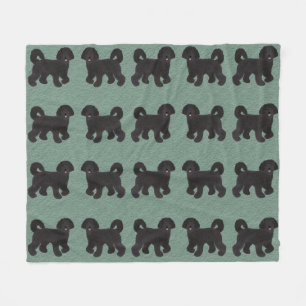 Cobertor De Velo Labradoodle Fleece Blanket