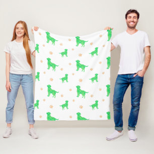 Cobertor De Velo Labrador Blanket - Presente Verde Pastel Mínimo