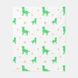 Cobertor De Velo Labrador Blanket - Presente Verde Pastel Mínimo