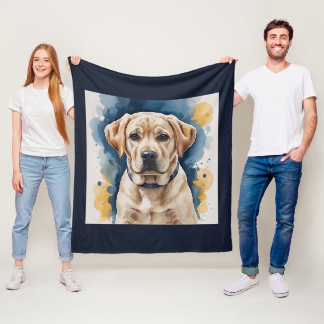 Cobertor De Velo Labrador Puppy Fleece Blanket (In Situ)