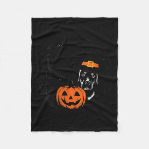 Cobertor De Velo Labrador Retriever Preto Assustador de Halloween F