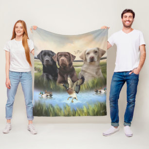 Cobertor De Velo Labrador Retrievers (Cães caçadores)