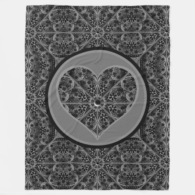 Cobertor De Velo Lace cerâmico Preto (Frente)