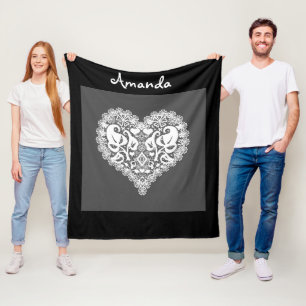 Cobertor De Velo Lace red Heart deixa Dia de os namorados de heran