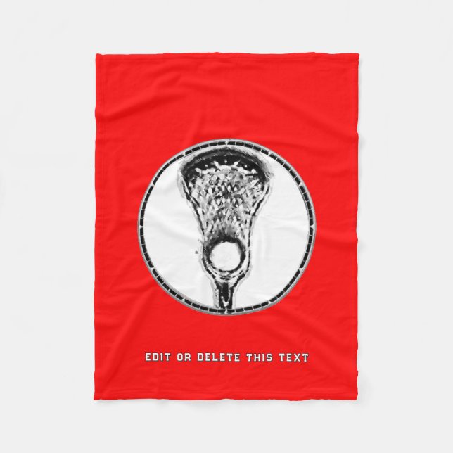 Cobertor De Velo Lacrosse Sports Red (Frente)