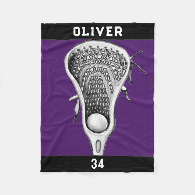 Cobertor De Velo Lacrosse Team Purple (Frente)
