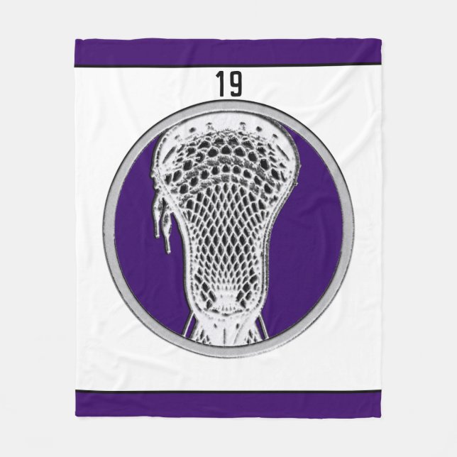 Cobertor De Velo Lacrosse Team Purple (Frente)