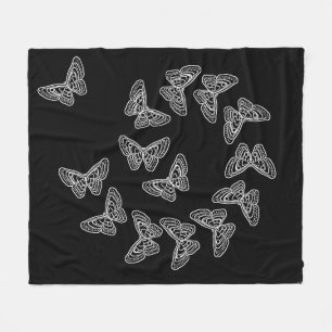 Cobertor De Velo Lacy Butterflies Fleece Blanket