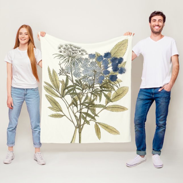 Cobertor De Velo Lacy Leaves - Flores e Verde (In Situ)