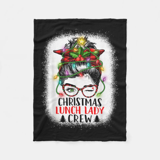 Cobertor De Velo Lady Crew Messaging Bun Mulheres de Almoço de Nata (Frente)