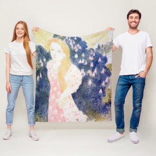 Cobertor De Velo Lady em vestido rosa, Maurice Denis