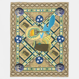 Cobertor De Velo "Lady Liberty of the Nile" Art Fleece Blanket