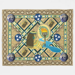 Cobertor De Velo "Lady Liberty of the Nile" Art Fleece Blanket