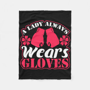 Cobertor De Velo Lady Veste Luvas Boxando Lutas Combatendo Mulheres