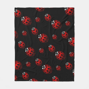 Cobertor De Velo Ladybug Blanket Cute Ladybird Flece Blanket