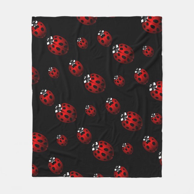 Cobertor De Velo Ladybug Blanket Cute Ladybird Flece Blanket (Frente)