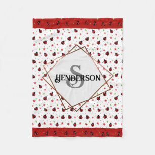 Cobertor De Velo Ladybug Personalizado