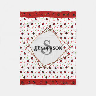 Cobertor De Velo Ladybug Personalizado