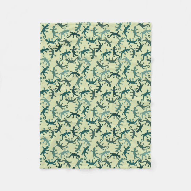 Cobertor De Velo Lagartos Tropicais (Frente)