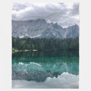 Cobertor De Velo Laghi Di Fusine Fleece Blanket