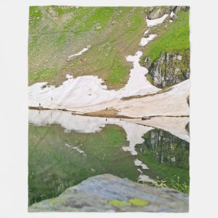 Cobertor De Velo Lago Balea Paisagem Alpina - Natureza Selvagem Rom