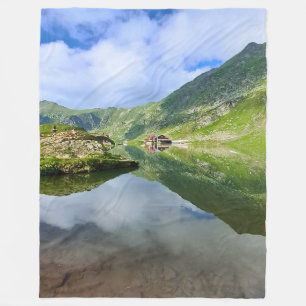 Cobertor De Velo Lago Balea Romênia Deslumbrante – Fotografia Alpin