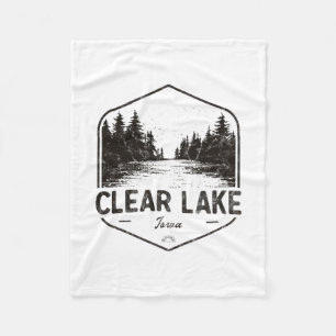 Cobertor De Velo Lago Clear Iowa Ao Ar Livre Vintage 1 