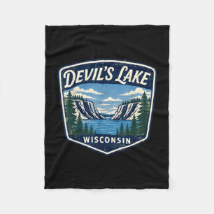 Cobertor De Velo Lago dos diabos wisconsin natureza paisagem ao ar