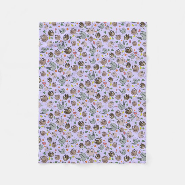 Cobertor De Velo Lágrimas em Roxo (Frente)