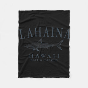 Cobertor De Velo Lahaina havaí tubarão vintage ardósia arte pesca