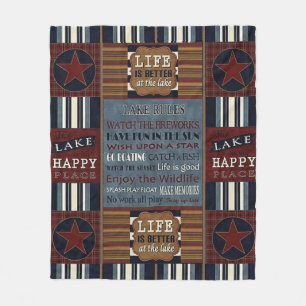Cobertor De Velo "Lake House" FLEECE BLANKET