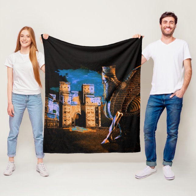 Cobertor De Velo Lamaçu e Ishtar Gate Fleece Blanket (In Situ)