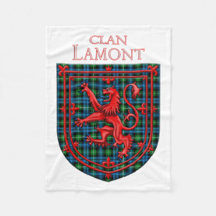 Cobertor De Velo Lamont Tartan Scottish Xadrez Lion Rampant