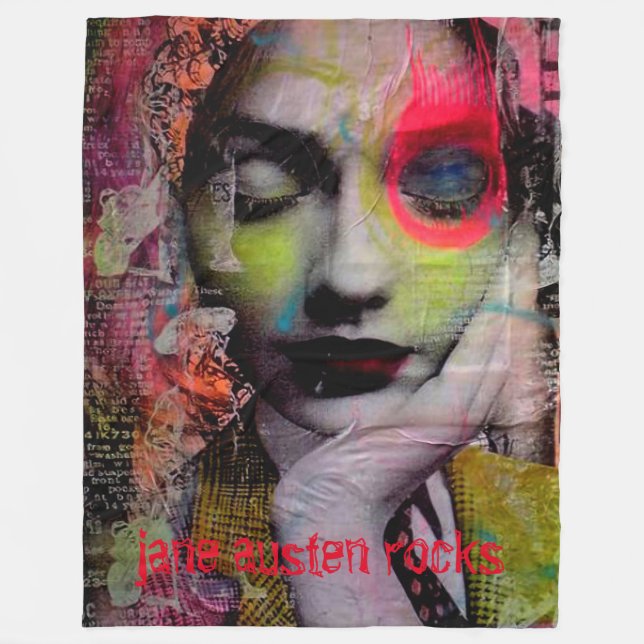 Cobertor De Velo Lance do velo das ROCHAS de JANE AUSTIN (Frente)