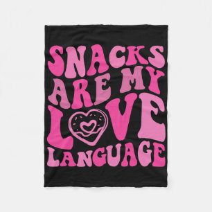 Cobertor De Velo Lanches São Minha Linguagem do Amor Infantil Diver